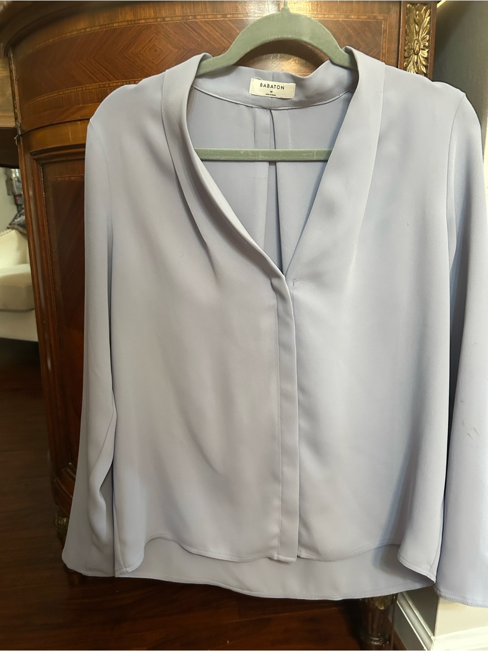 Aritzia Babaton Power Blouse in Aleutian - NEVER WORN